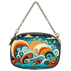 Waves Ocean Sea Abstract Whimsical Abstract Art Pattern Abstract Pattern Nature Water Seascape Chain Purse (one Side)