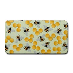 Bees Pattern Honey Bee Bug Honeycomb Honey Beehive Medium Bar Mat