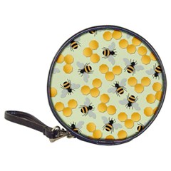 Bees Pattern Honey Bee Bug Honeycomb Honey Beehive Classic 20-CD Wallets