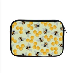 Bees Pattern Honey Bee Bug Honeycomb Honey Beehive Apple MacBook Pro 15  Zipper Case