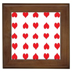 Heart Red Love Valentines Day Framed Tile by Bajindul