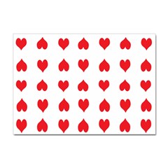 Heart Red Love Valentines Day Sticker A4 (100 Pack) by Bajindul