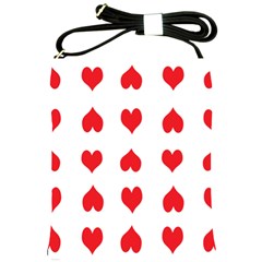 Heart Red Love Valentines Day Shoulder Sling Bag by Bajindul
