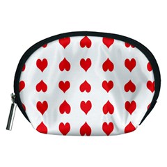 Heart Red Love Valentines Day Accessory Pouch (medium) by Bajindul