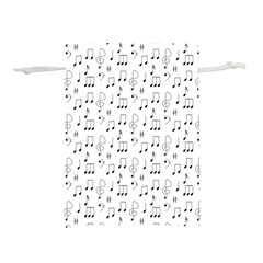 Music Notes Background Wallpaper Lightweight Drawstring Pouch (m) by Bajindul