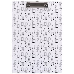 Music Notes Background Wallpaper A4 Acrylic Clipboard by Bajindul