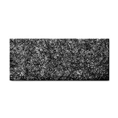 Black And White Abstract Expressive Print Hand Towel