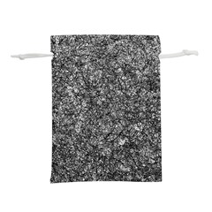 Black And White Abstract Expressive Print Lightweight Drawstring Pouch (l) by dflcprintsclothing