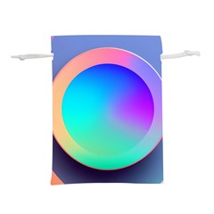 Circle Colorful Rainbow Spectrum Button Gradient Lightweight Drawstring Pouch (m)