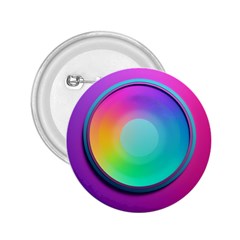 Circle Colorful Rainbow Spectrum Button Gradient Psychedelic Art 2 25  Buttons