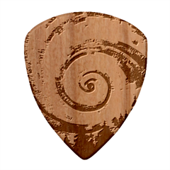 Cosmic Rainbow Quilt Artistic Swirl Spiral Forest Silhouette Fantasy Wood Guitar Pick (set Of 10)