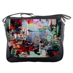 Digital Computer Technology Office Information Modern Media Web Connection Art Creatively Colorful C Messenger Bag by Maspions