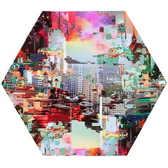 Digital Computer Technology Office Information Modern Media Web Connection Art Creatively Colorful C Wooden Puzzle Hexagon