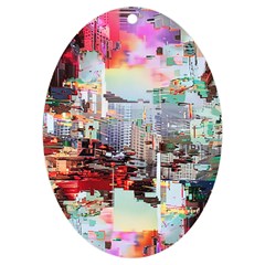Digital Computer Technology Office Information Modern Media Web Connection Art Creatively Colorful C Uv Print Acrylic Ornament Oval