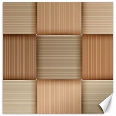 Wooden Wickerwork Texture Square Pattern Canvas 16  X 16 