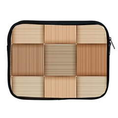 Wooden Wickerwork Texture Square Pattern Apple Ipad 2/3/4 Zipper Cases by Maspions