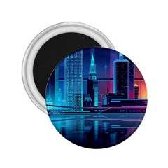 Digital Art Artwork Illustration Vector Buiding City 2.25  Magnets