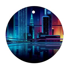 Digital Art Artwork Illustration Vector Buiding City Ornament (round)