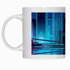 Digital Art Artwork Illustration Vector Buiding City White Mug