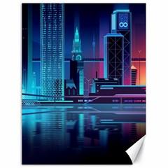 Digital Art Artwork Illustration Vector Buiding City Canvas 18  X 24 