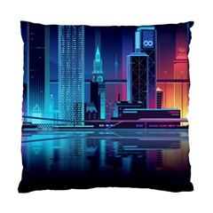 Digital Art Artwork Illustration Vector Buiding City Standard Cushion Case (One Side)