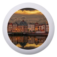 Old Port Of Maasslui Netherlands Dento Box With Mirror by Maspions