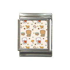 Bear Cartoon Background Pattern Seamless Animal Italian Charm (13mm)