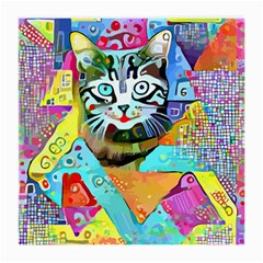 Kitten Cat Pet Animal Adorable Fluffy Cute Kitty Medium Glasses Cloth (2 Sides) by Maspions