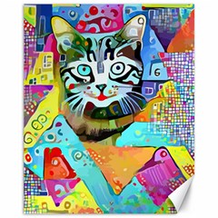 Kitten Cat Pet Animal Adorable Fluffy Cute Kitty Canvas 11  X 14  by Maspions