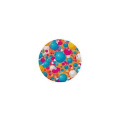 Circles Art Seamless Repeat Bright Colors Colorful 1  Mini Magnets