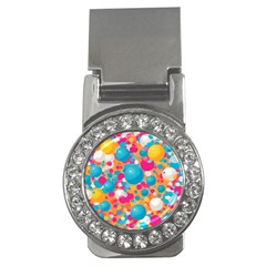 Circles Art Seamless Repeat Bright Colors Colorful Money Clips (cz) 