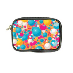 Circles Art Seamless Repeat Bright Colors Colorful Coin Purse by Maspions