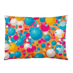 Circles Art Seamless Repeat Bright Colors Colorful Pillow Case (two Sides)