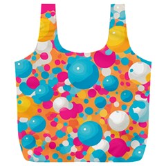 Circles Art Seamless Repeat Bright Colors Colorful Full Print Recycle Bag (xxxl)