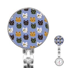 Cat Cat Background Animals Little Cat Pets Kittens Stainless Steel Nurses Watch