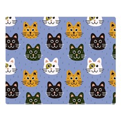 Cat Cat Background Animals Little Cat Pets Kittens Premium Plush Fleece Blanket (Large)