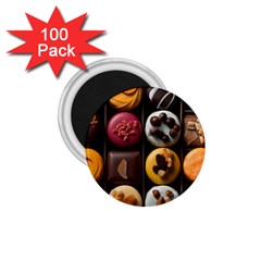 Chocolate Candy Candy Box Gift Cashier Decoration Chocolatier Art Handmade Food Cooking 1.75  Magnets (100 pack) 