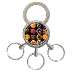 Chocolate Candy Candy Box Gift Cashier Decoration Chocolatier Art Handmade Food Cooking 3-ring Key Chain