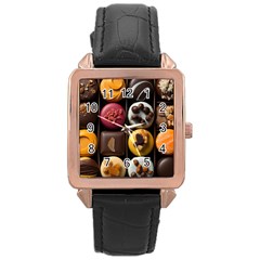 Chocolate Candy Candy Box Gift Cashier Decoration Chocolatier Art Handmade Food Cooking Rose Gold Leather Watch 