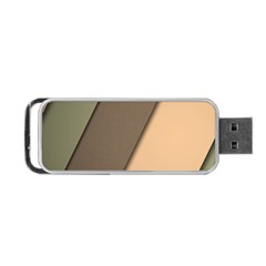 Abstract Texture, Retro Backgrounds Portable Usb Flash (one Side) by nateshop