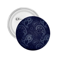 Blue Paisley Texture, Blue Paisley Ornament 2 25  Buttons by nateshop