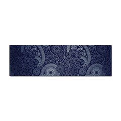 Blue Paisley Texture, Blue Paisley Ornament Sticker Bumper (100 Pack)