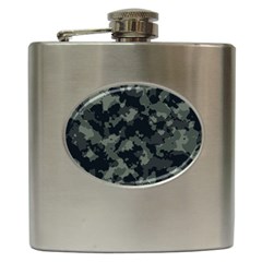 Camouflage, Pattern, Abstract, Background, Texture, Army Hip Flask (6 Oz) by nateshop