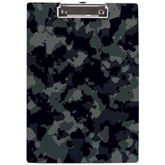 Camouflage, Pattern, Abstract, Background, Texture, Army A4 Acrylic Clipboard by nateshop