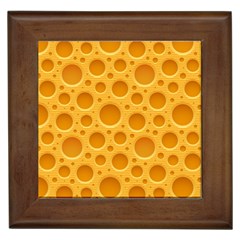 Cheese Texture Food Textures Framed Tile by nateshop