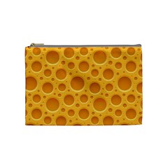 Cheese Texture Food Textures Cosmetic Bag (medium) by nateshop