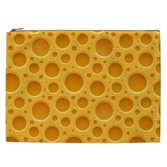 Cheese Texture Food Textures Cosmetic Bag (xxl) by nateshop