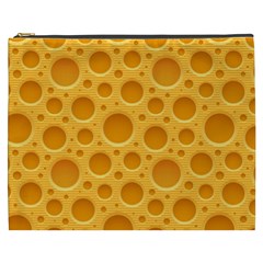 Cheese Texture Food Textures Cosmetic Bag (xxxl) by nateshop