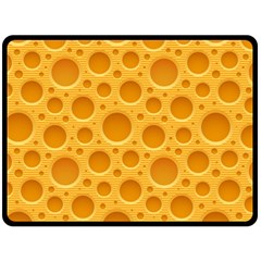 Cheese Texture Food Textures Two Sides Fleece Blanket (large) by nateshop
