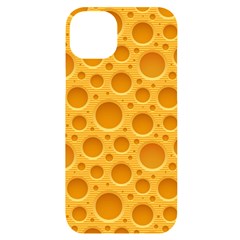 Cheese Texture Food Textures Iphone 14 Plus Black Uv Print Case by nateshop